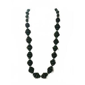 Elegant Multi-Layered Beaded Necklace Shades of Green Statement Jewelry